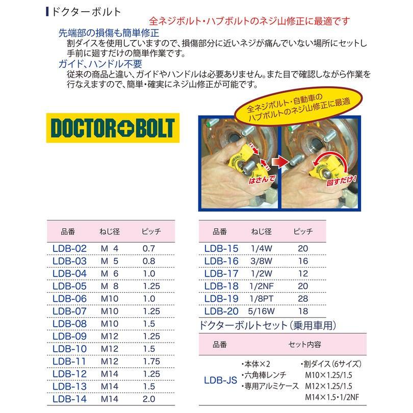 ライト精機（LIGHT SEIKI） ドクターボルト ネジ山修正ツール 全