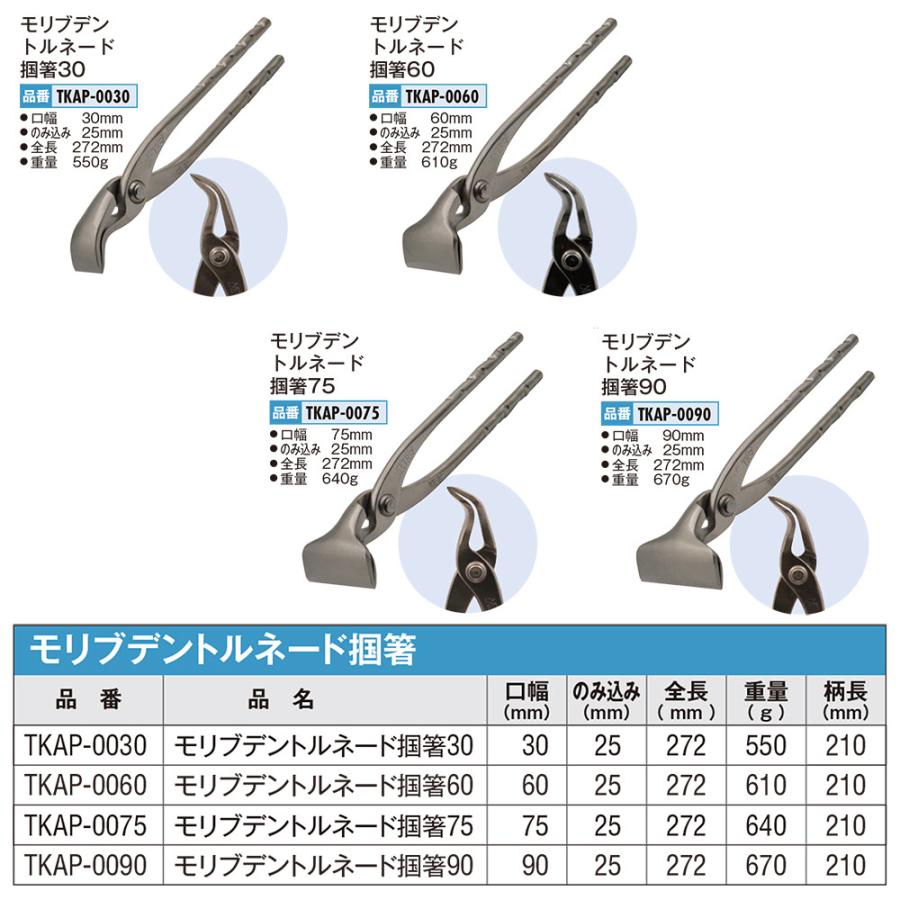 盛光 モリブテントルネード掴箸 90mm NEWトルネードグリップ 無電解 