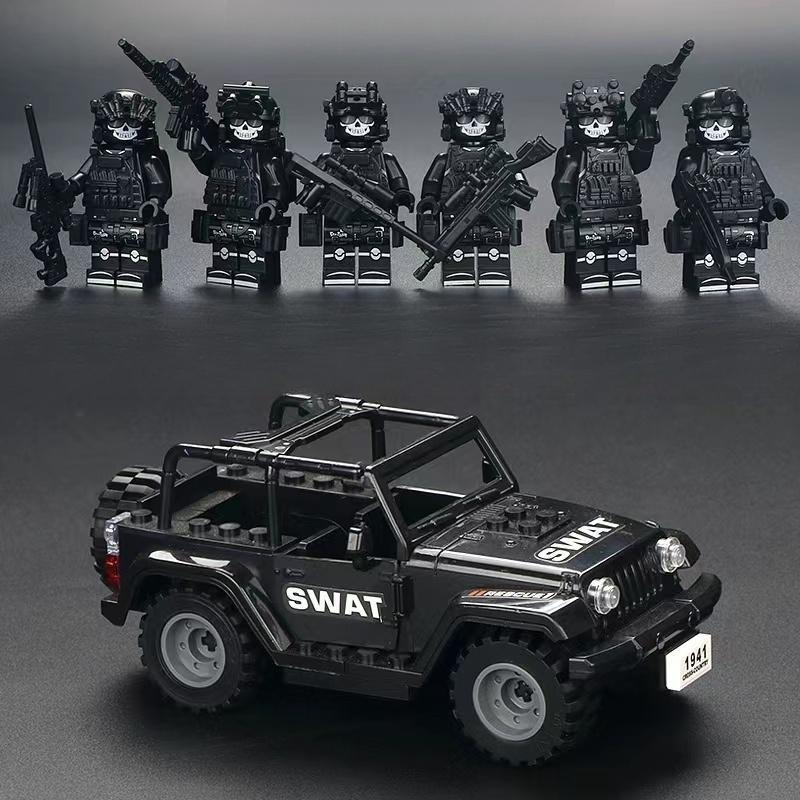 レゴ 互換 ブロック SWAT 警察 特殊部隊 アンチテロ部隊 12体セット スワット 大人 子供 男の子 互換品 人形 誕プレ 軍隊 LEGO クリスマスプレゼント｜bsy1-st｜15