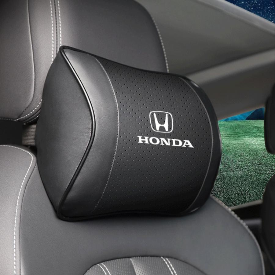 ホンダ Honda 刺繍ロゴ入り 車用記憶 低反発 ネックパッド 2個 レザー ヘッドレスト ピローパッド 首用クッション CR-V インサイト ステップワゴン｜bsy1-st｜08