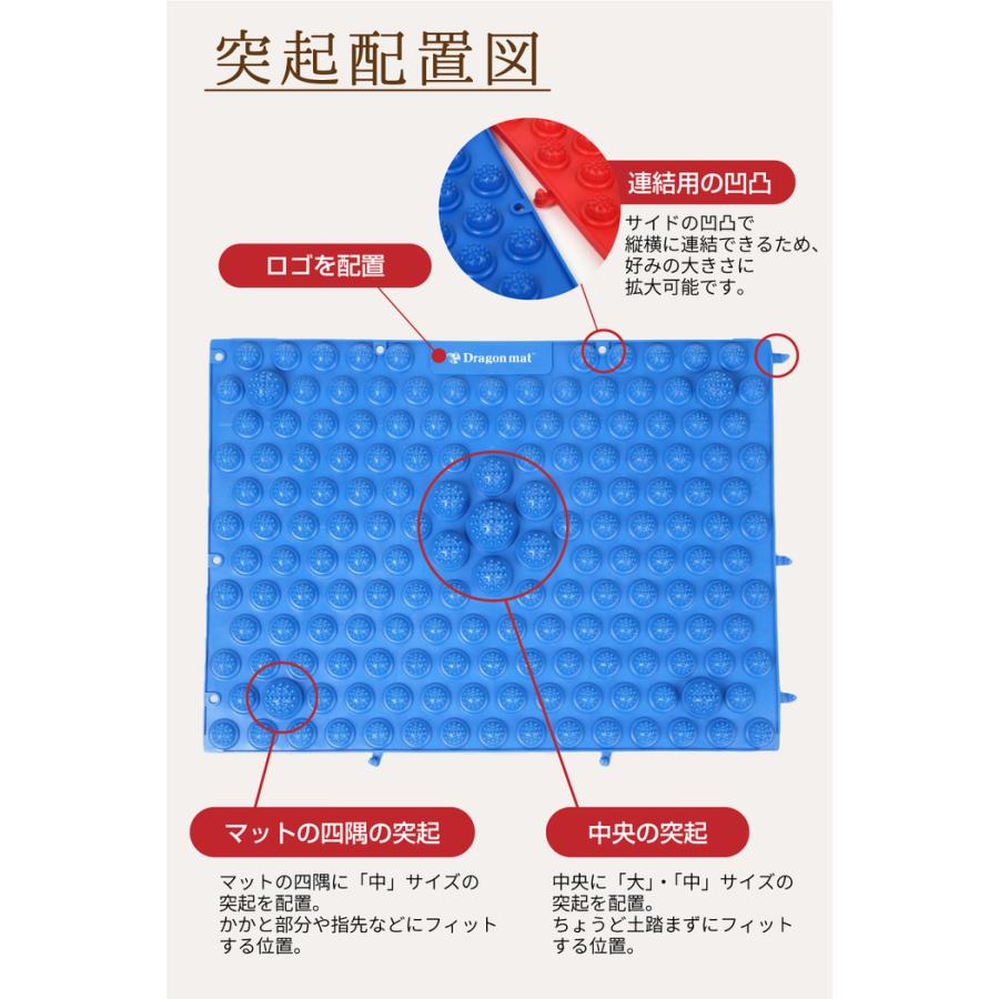 足つぼ 健康マット ドラゴンマット 1枚入り 足つぼマット 足つぼマット 足つぼマット 足ツボ 足ツボマット 足踏みマット グッズ ツボ押し 痛い 跡が残る  洗える |  | 06