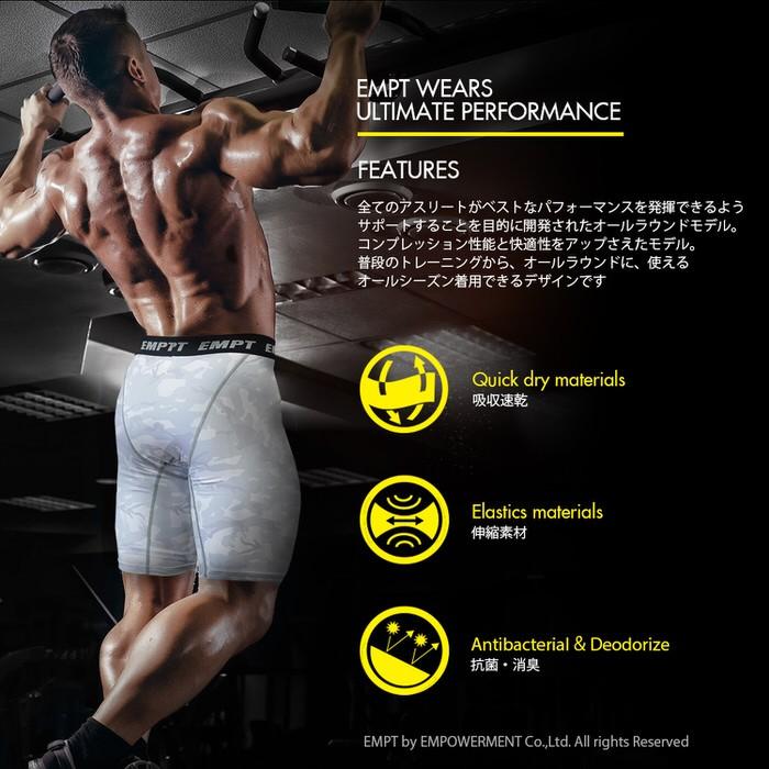EMPT メンズ コンプレッション ロングタイツ コンプレッションウェア コンプレッションウェア 春 夏 秋 冬 アンダーシャツ アンダーウェア かっこいい 大きいサ |  | 08