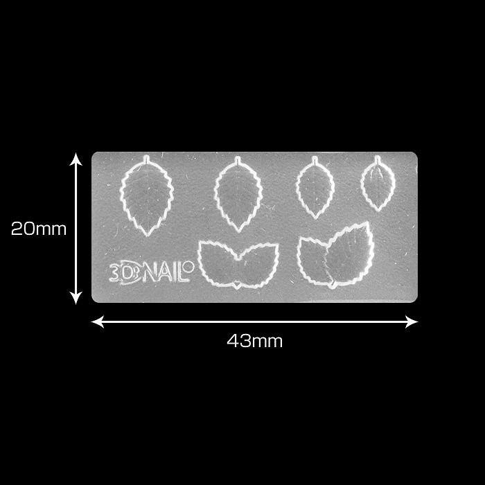 3Dシリコンモールド 葉2 No.059 レジンクラフト素材 ハンドクラフト |  | 03