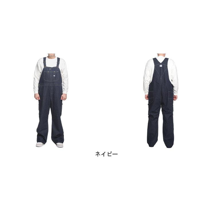 オーバーオール 大きいサイズ メンズ デニム OVERALLS オールインワン サロペット ネイビー 3L-5L Lee リー｜btclub｜02