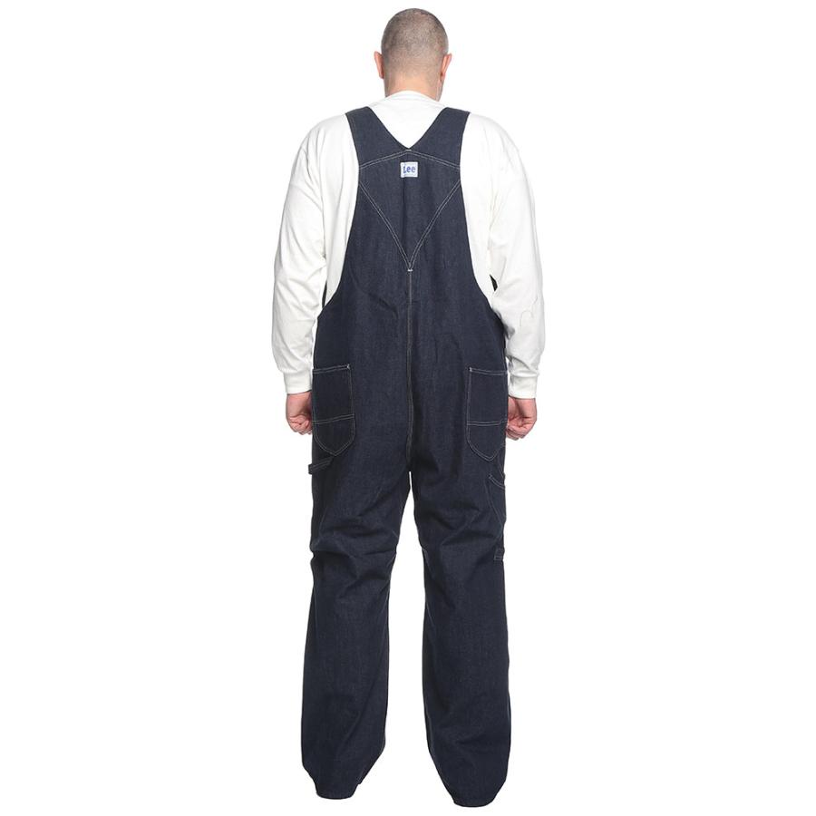 オーバーオール 大きいサイズ メンズ デニム OVERALLS オールインワン サロペット ネイビー 3L-5L Lee リー｜btclub｜10