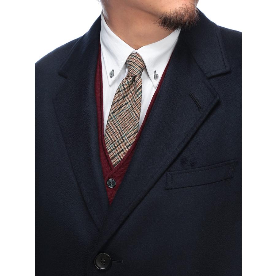 チェスターコート 大きいサイズ メンズ ビジネス 紳士 Ermenegildo Zegna カシミヤ100％ シングル アウター フォーマル 秋 冬 B＆T CLUB ビーアンドティークラブの画像