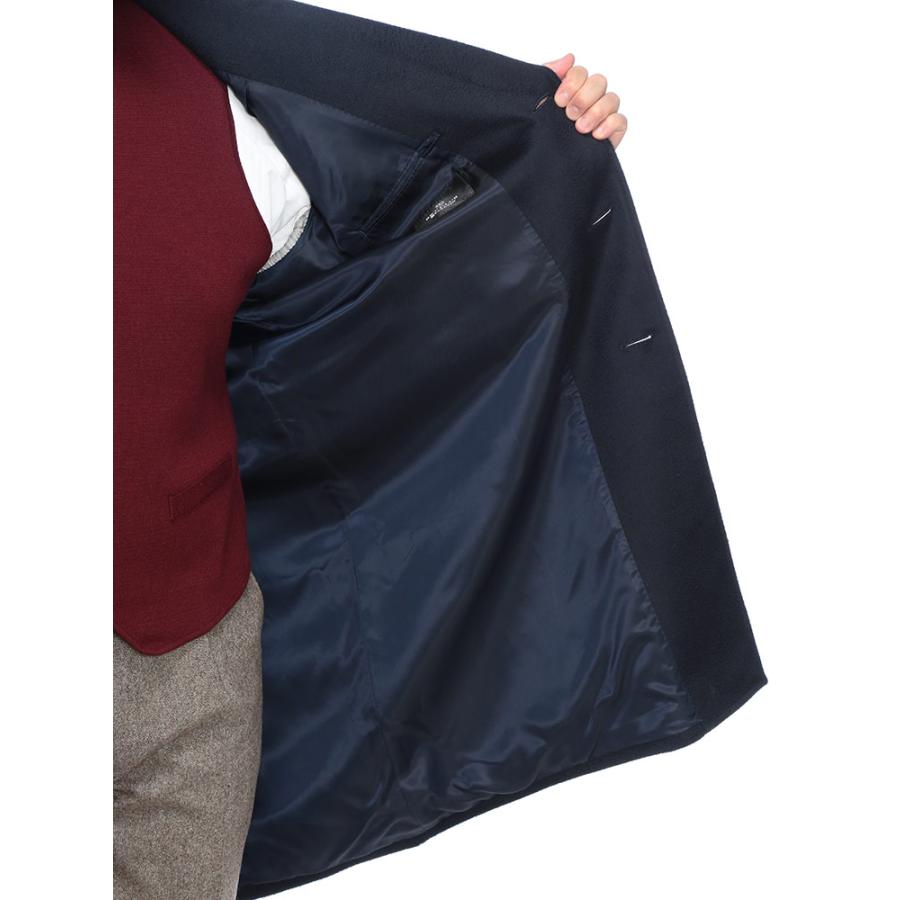 チェスターコート 大きいサイズ メンズ ビジネス 紳士 Ermenegildo Zegna カシミヤ100％ シングル アウター フォーマル 秋 冬 B＆T CLUB ビーアンドティークラブの画像