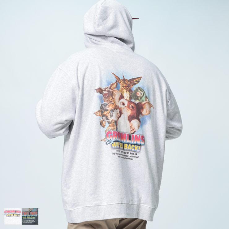 美品 シュプリーム グレムリン スウェット パーカー 長袖 プリント ロゴ 灰色 美品 シュプリーム グレムリン スウェット パーカー 長袖 プリント