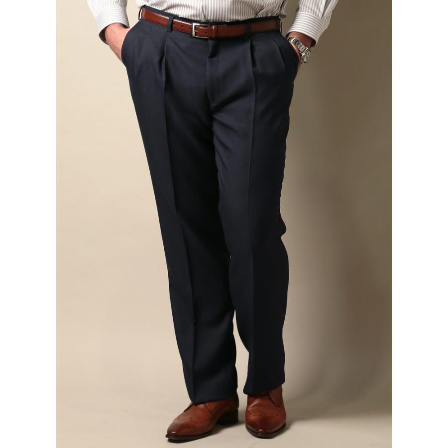 スラックス メンズ 大きいサイズ オールシーズン対応 ツータック パンツ ウォッシャブル 洗える 100-130cm SLACKS 春夏 秋冬｜btclub｜19