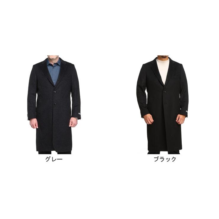 【極美品】B&T CLUB チェスターコート カシミヤ混 大きいサイズ L8 カシミヤ混 シングル チェスターコート (B＆T CLUB) ビーアンド