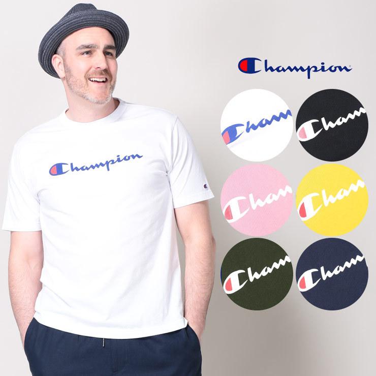 Tシャツ 半袖 大きいサイズ 胸ロゴ メンズ 綿100 スクリプトロゴ クルーネック Ll 3l 4l 5l Champion チャンピオン 大きいサイズのサカゼン 通販 Paypayモール