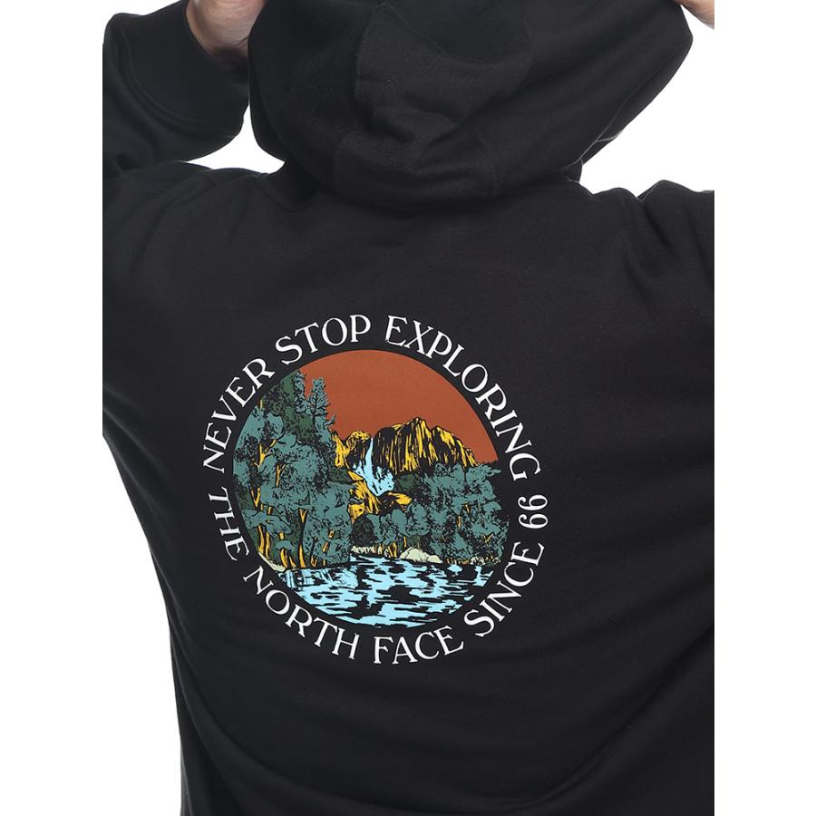 ザ ノースフェイス ノベルティ グラフィック フーディ パーカー M 黒