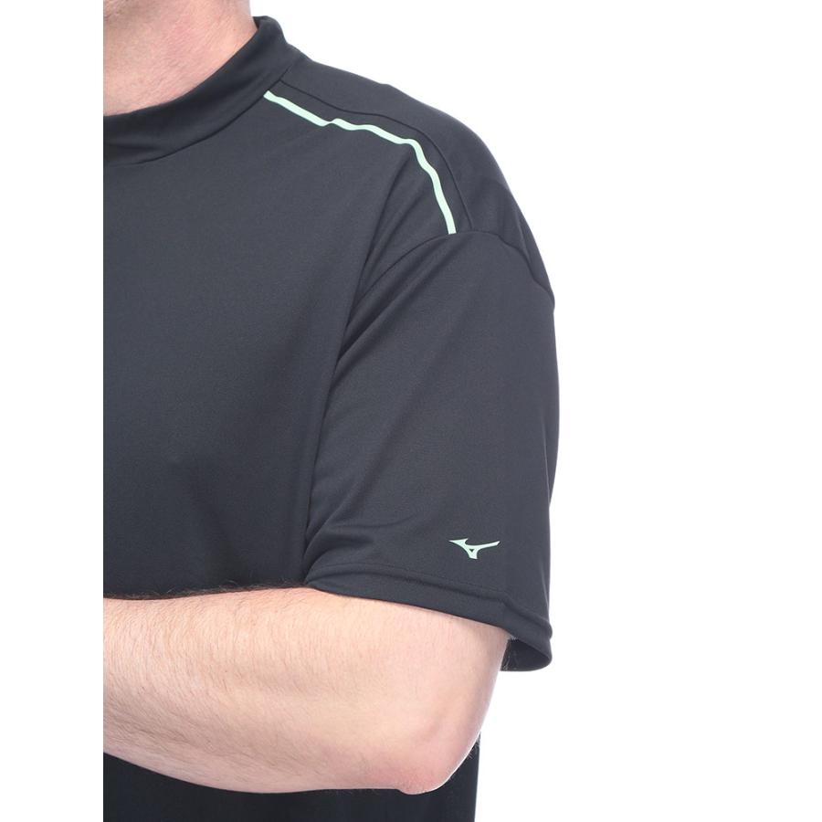 MIZUNO（ミズノ） シャツ メンズ 大きいサイズ モックネック 吸汗速乾