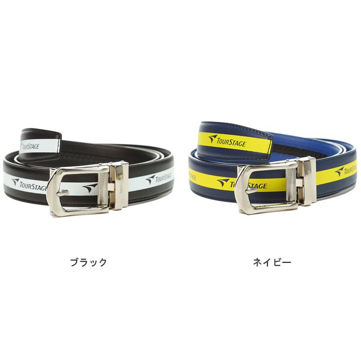 TOURSTAGE ロングベルト メンズ 大きいサイズ 合皮 ロゴライン