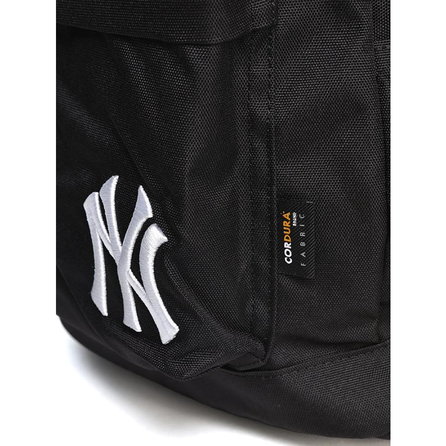 バックパック 大きいサイズ メンズ MLBロゴ刺繍 CORDURA デイパック バッグ 鞄 リュック 野球 ニューヨークヤンキース NY 黒 コーデュラ｜btclub｜08