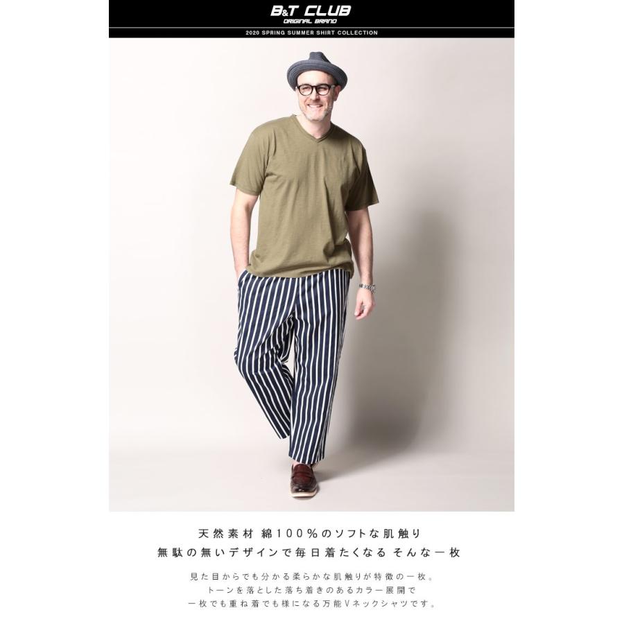 半袖 Tシャツ 大きいサイズ メンズ 綿100 スラブ Vネック Vライン コットン B T Club 大きいサイズのサカゼン 通販 Paypayモール