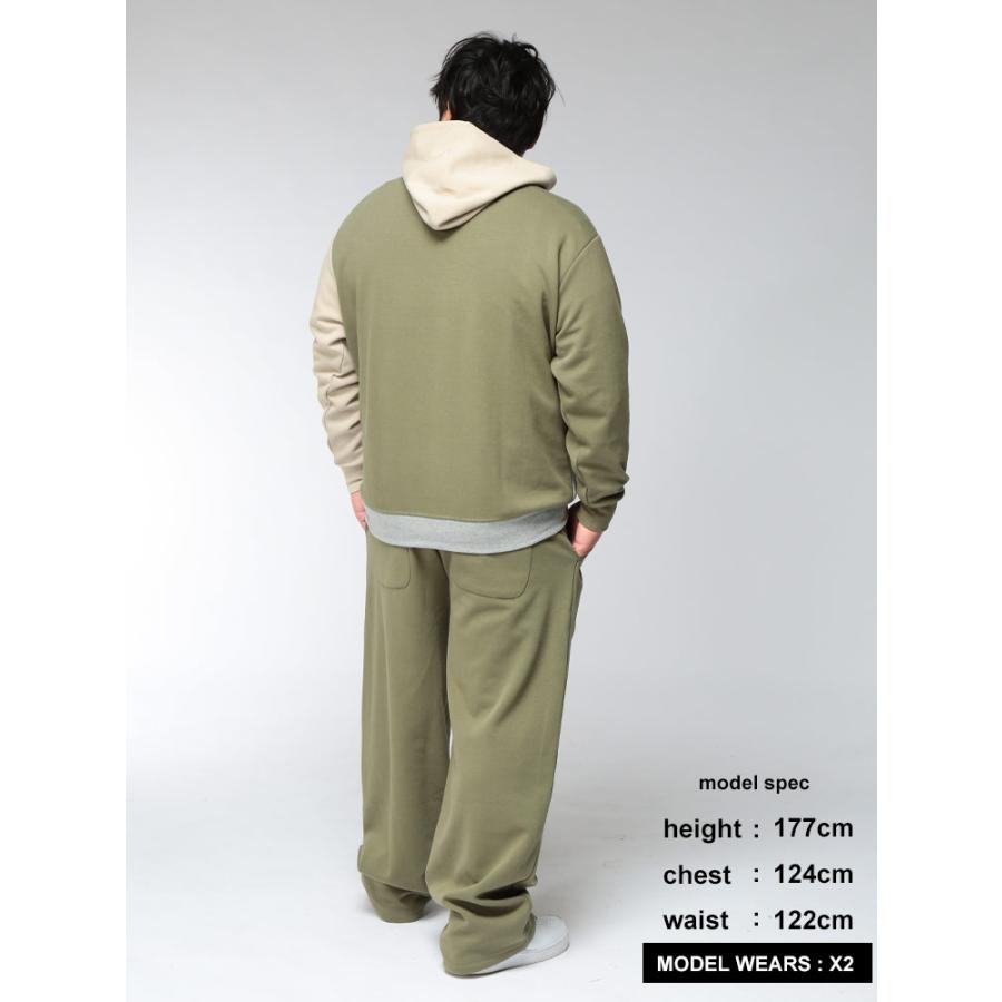 スウェットパンツ メンズ 大きいサイズ 3L 4L 5L 6L 7L 8L 9L 10L イージーパンツ 太め ワイドパンツ ボトムス ロングパンツ 無地 シンプル ポンチ生地 | B＆T CLUB | 08