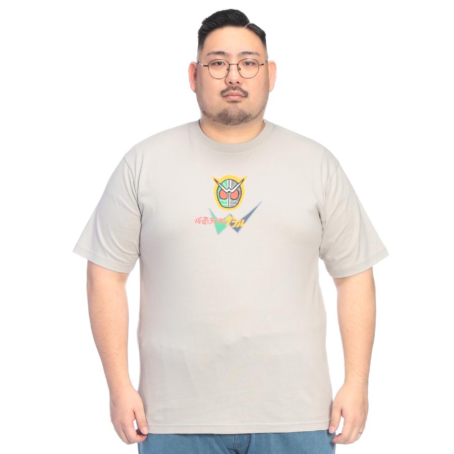 Tシャツ 半袖 メンズ 大きいサイズ 仮面ライダー ダブル クルーネック