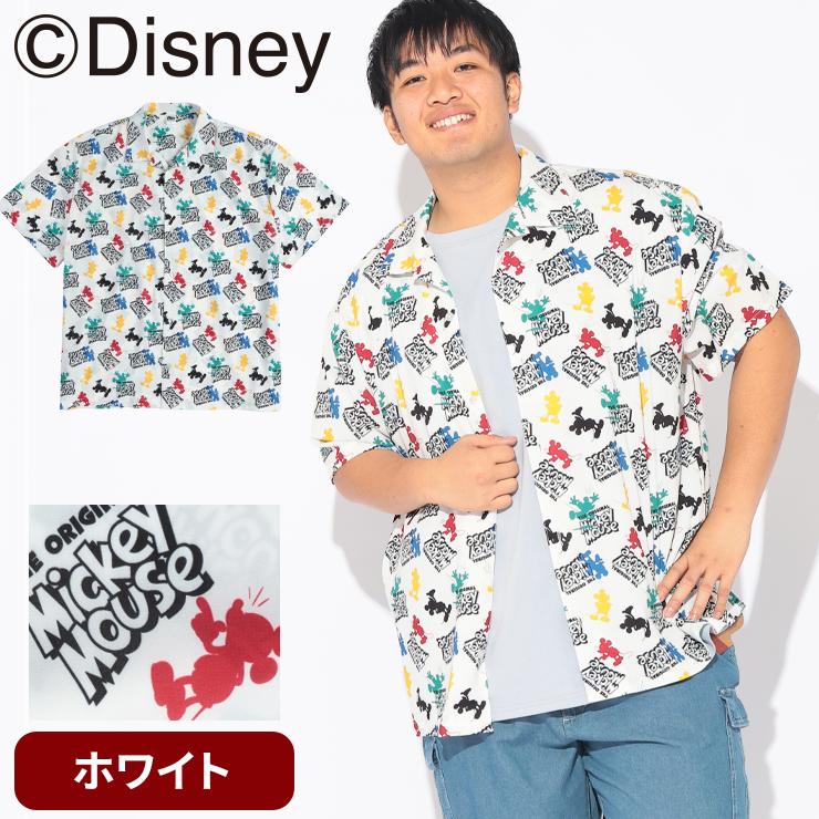 Disney（ディズニー） シャツ 半袖 メンズ 大きいサイズ 『ミッキー