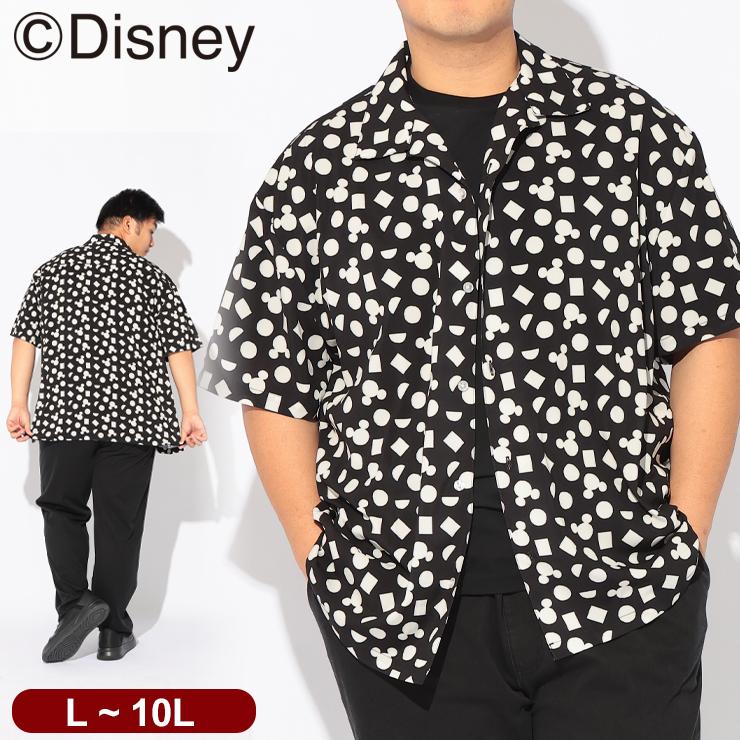 Disney（ディズニー） / シャツ 半袖 メンズ 大きいサイズ 『ミッキー