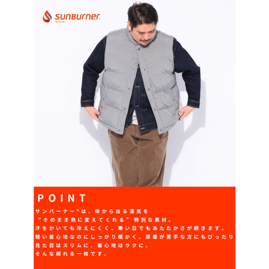 B＆T CLUB（ビーティークラブ） 中綿ベスト メンズ 大きいサイズ スタンドカラー フルボタン アウター 防寒 秋 冬 カジュアル ...