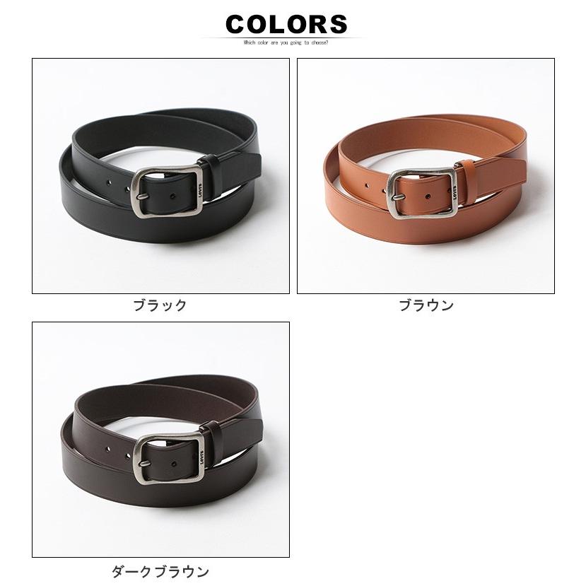 Levi's（リーバイス） ベルト 大きいサイズ メンズ サカゼン 牛革 ピン
