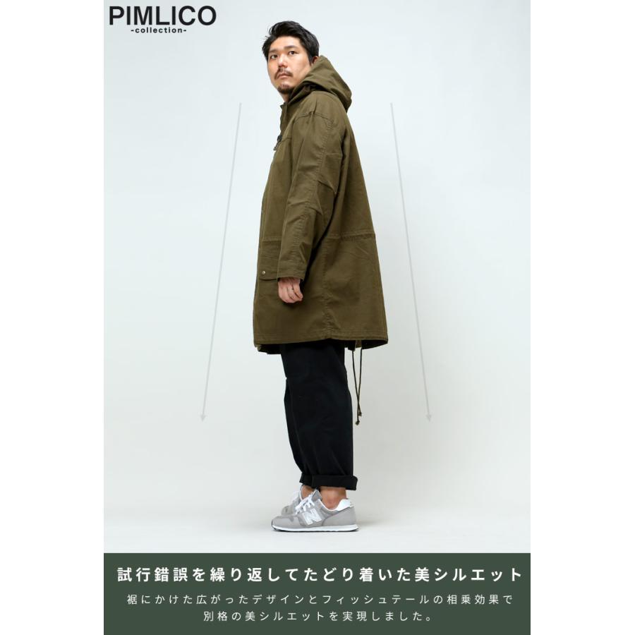WEB限定 モッズコート 大きいサイズ メンズ ストレッチコットン ミリタリー PIMLICO ピムリコ｜btclub｜03