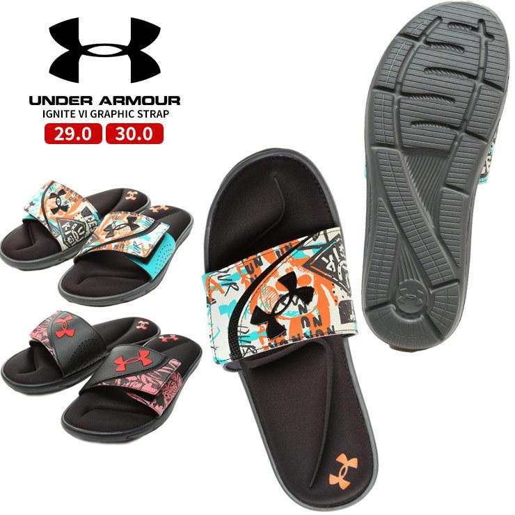 アンダーアーマー 日本規格 シャワーサンダル 大きいサイズ メンズ スライドサンダル M Ignite Vi Graphic Strap 29 0 30 0cm Under Armour 大きいサイズのサカゼン 通販 Yahoo ショッピング