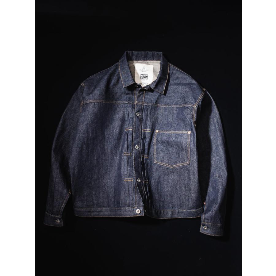【別注】デニムジャケット メンズ 大きいサイズ ジージャン 匠-TAKUMI- DOCTOR DENIM HONZAWA×KAIHARA DENIM 1stモデル仕様 Gジャン B＆T CLUBの画像