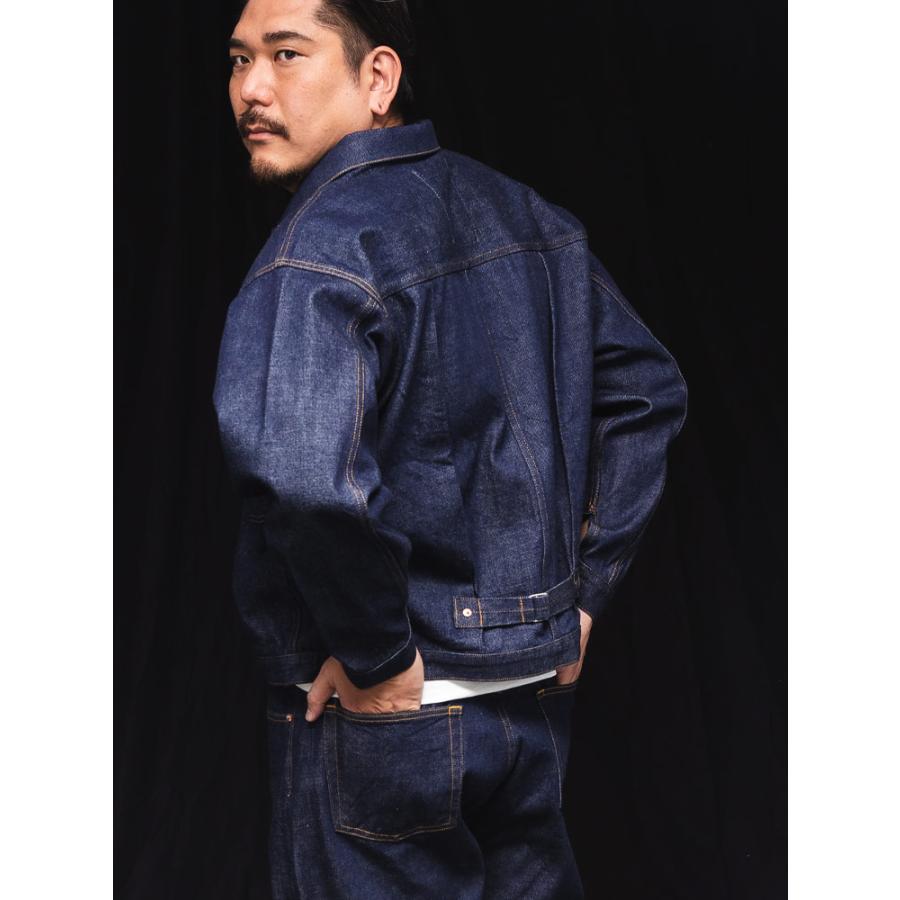 【別注】デニムジャケット メンズ 大きいサイズ ジージャン 匠-TAKUMI- DOCTOR DENIM HONZAWA×KAIHARA DENIM 1stモデル仕様 Gジャン B＆T CLUBの画像
