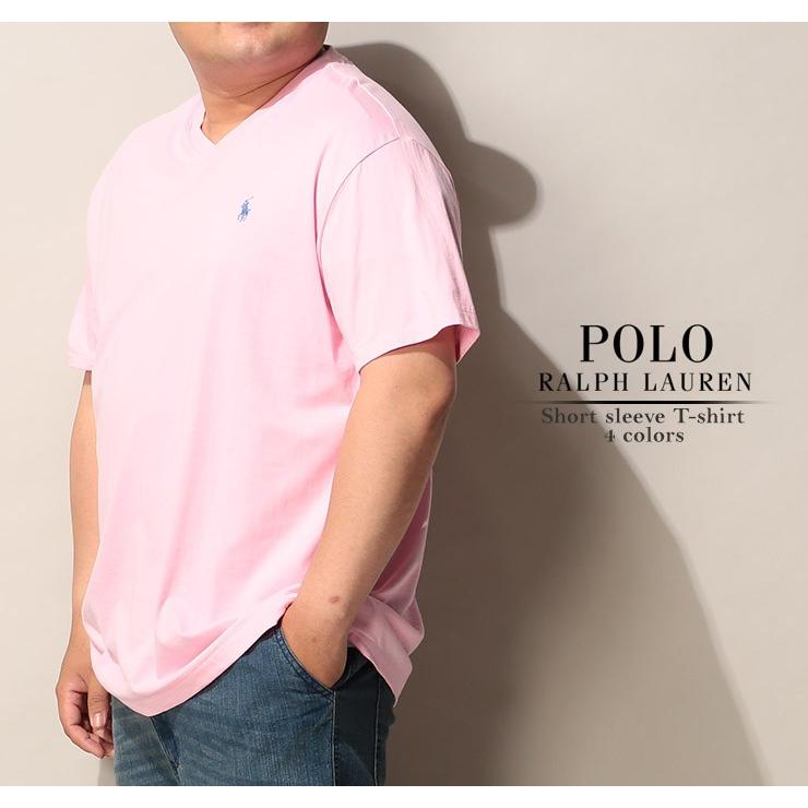 Tシャツ 半袖 大きいサイズ メンズ サカゼン 綿100 胸ロゴ刺繍 Vネック ポロラルフローレン Polo Ralph Lauren 大きいサイズのサカゼン 通販 Paypayモール