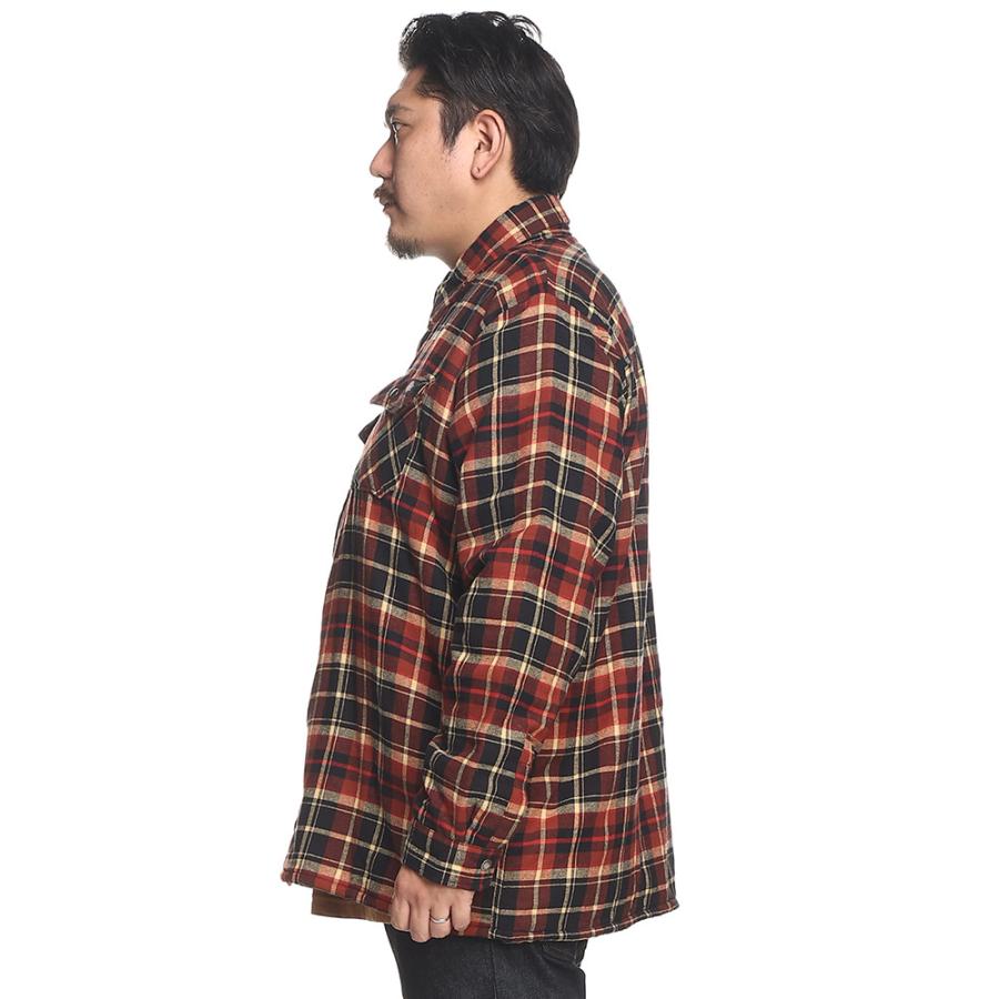 Dickies 長袖ネルシャツ 大きいサイズ メンズ 裏ボア チェック Dickies 長袖ネルシャツ 大きいサイズ メンズ 裏ボア チェック