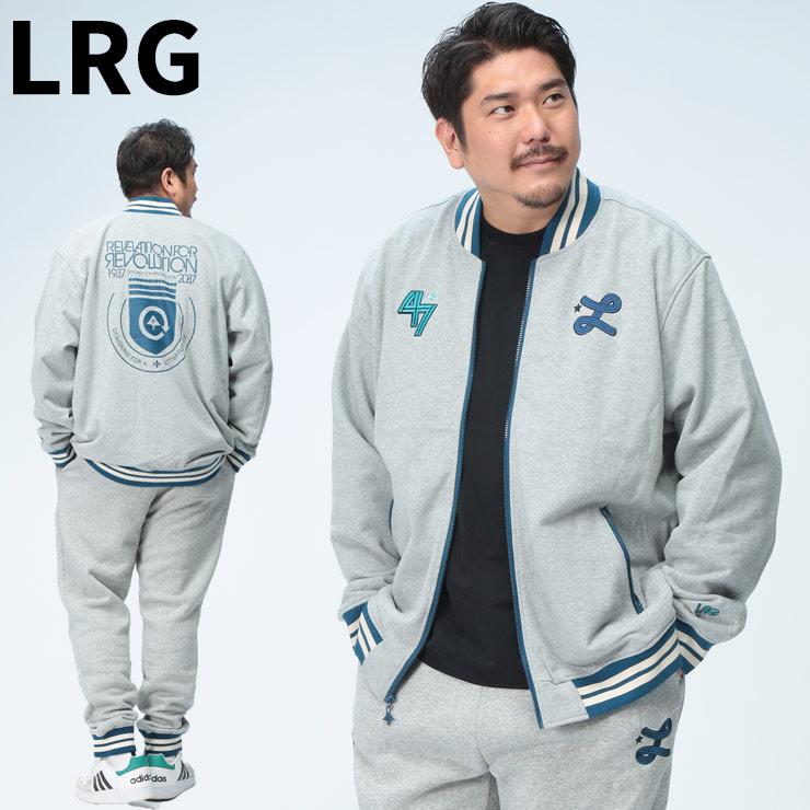 LRG ボンバージャケット メンズ 大きいサイズ スウェット バックロゴ 