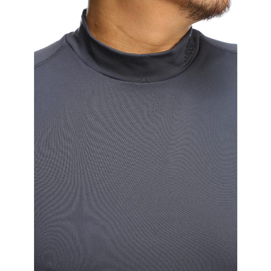 長袖 Tシャツ 大きいサイズ メンズ 裏起毛 モックネック ゴルフ COLD RDY BASELAYER ロンT スポーツ ブラック 1XL adidas アディダス｜btclub｜03