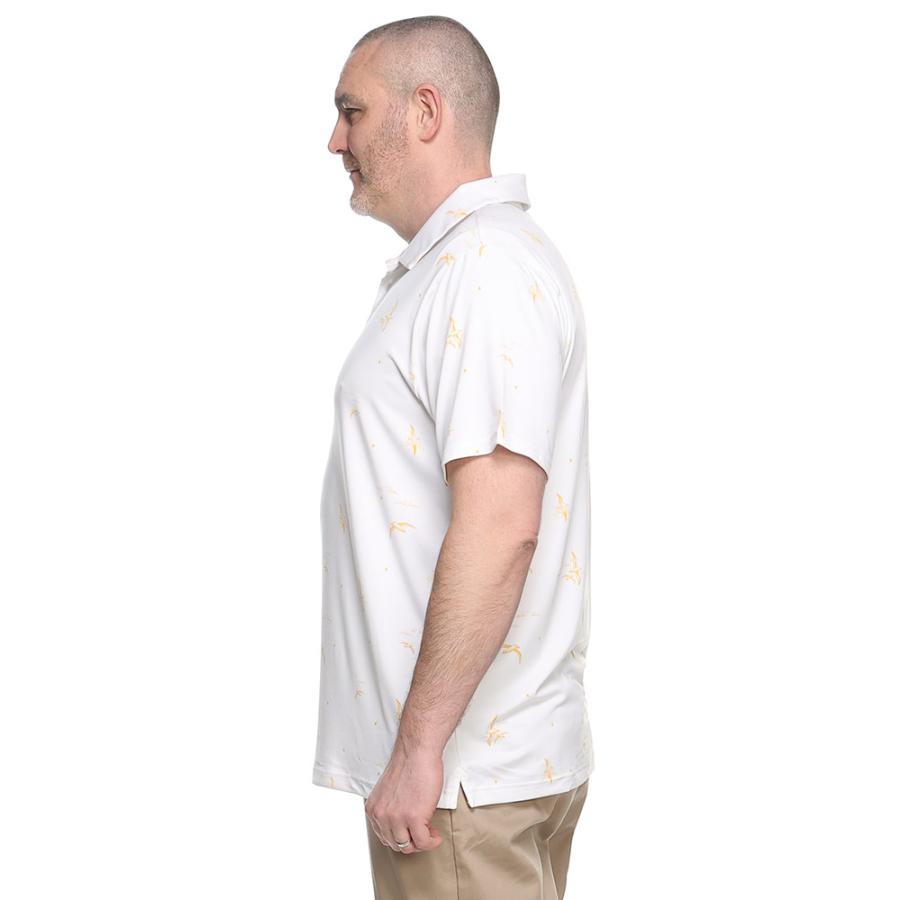 アンダーアーマー 半袖 ポロシャツ LOOSE UPF30 プレイオフ 3.0 白 アルバトロスプリント 大きいサイズ メンズ UNDER ARMOUR｜btclub｜07