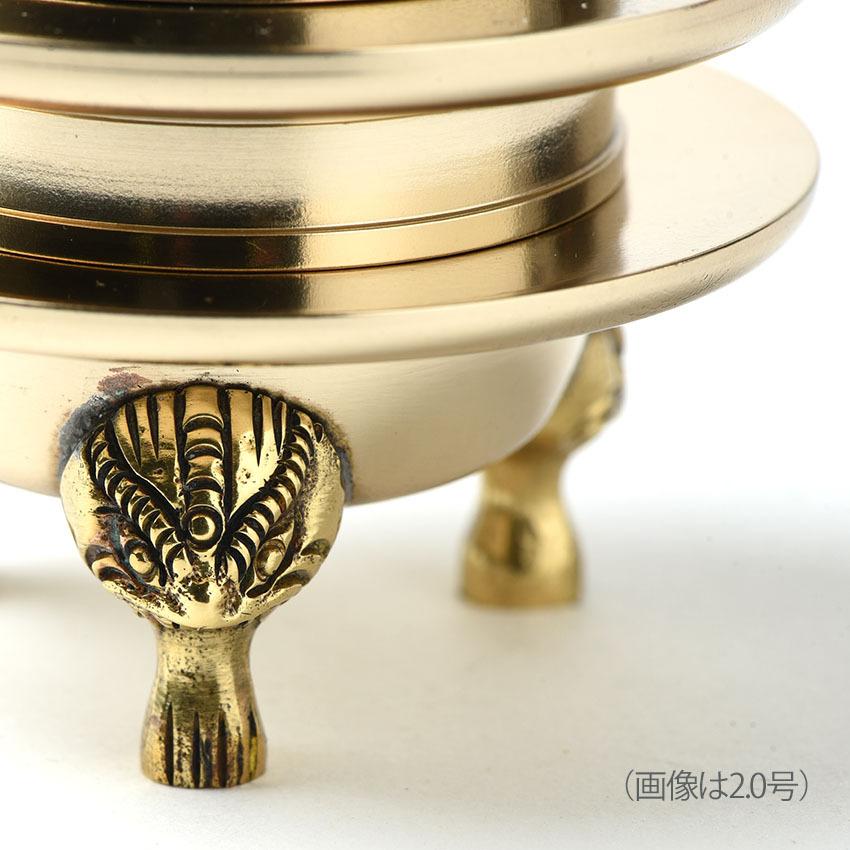 火舎香炉上磨き仕上1.6号(真宗大谷派用)/香炉_仏具用品_メモリアル_ 