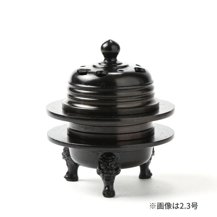 火舎香炉（かしゃこうろ）2.8号黒光色 浄土真宗本願寺派向仏具
