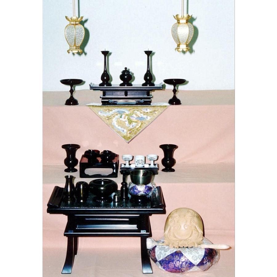 仏壇：八宗用仏具セット 宝珠 20号台付仏壇用