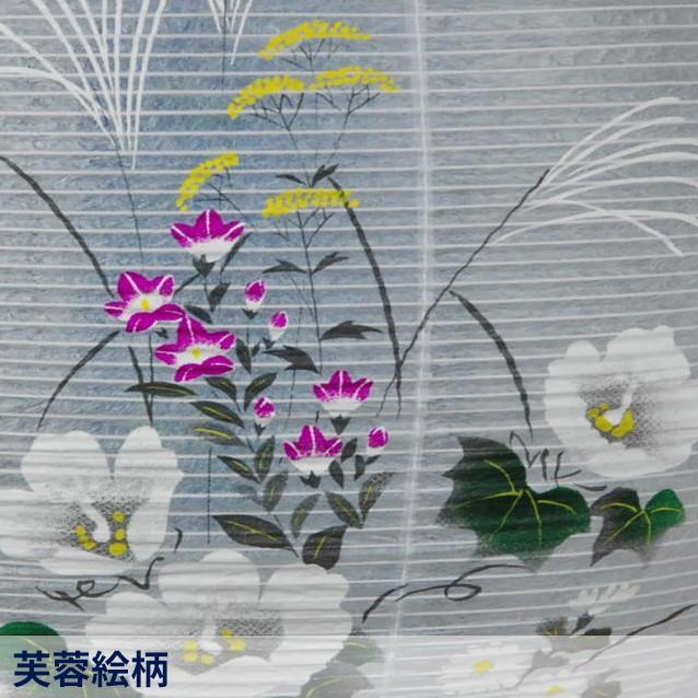 盆提灯 回転提灯 あす着く 新盆提灯 1対入セット K-1 (芙蓉・七草絵柄) 紙張(ビニロン) 回転灯付 送料無料 お急ぎ出荷対応品 初盆 御供 贈答用｜btdn｜04