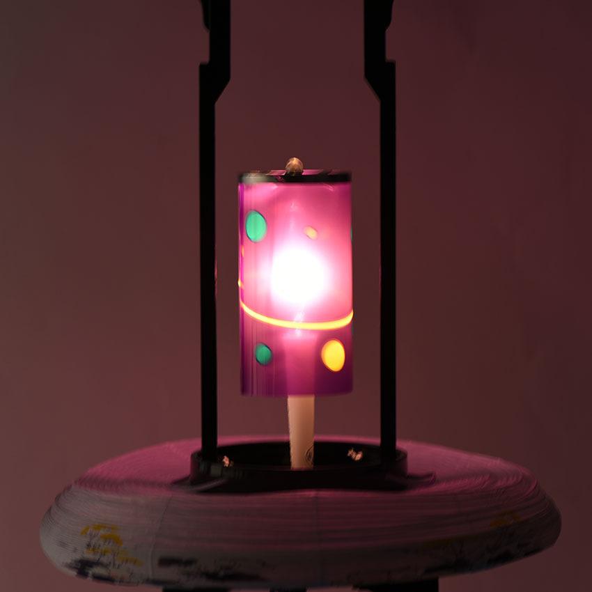 盆提灯 回転提灯 盆ちょうちん K-2 ビニロン /初盆_提灯_灯ろう_回転灯