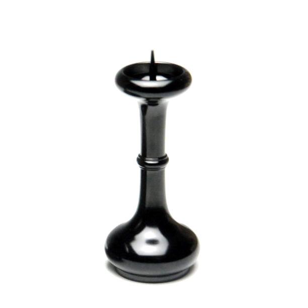 仏具 単品販売 寛通型火立2.5寸(実寸3.5寸)漆黒色真鍮製 仏具 単品販売 寛通型火立2.5寸(実寸3.5寸)漆黒色真鍮製