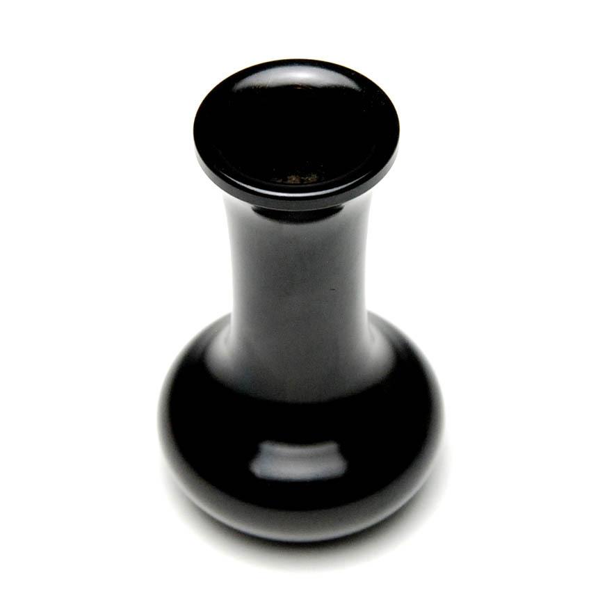 仏具 単品販売 寛通型花立3寸漆黒色真鍮製/仏具用品_葬儀_お葬式 仏具 単品販売 寛通型花立3寸漆黒色真鍮製/仏具用品_葬儀_お葬式
