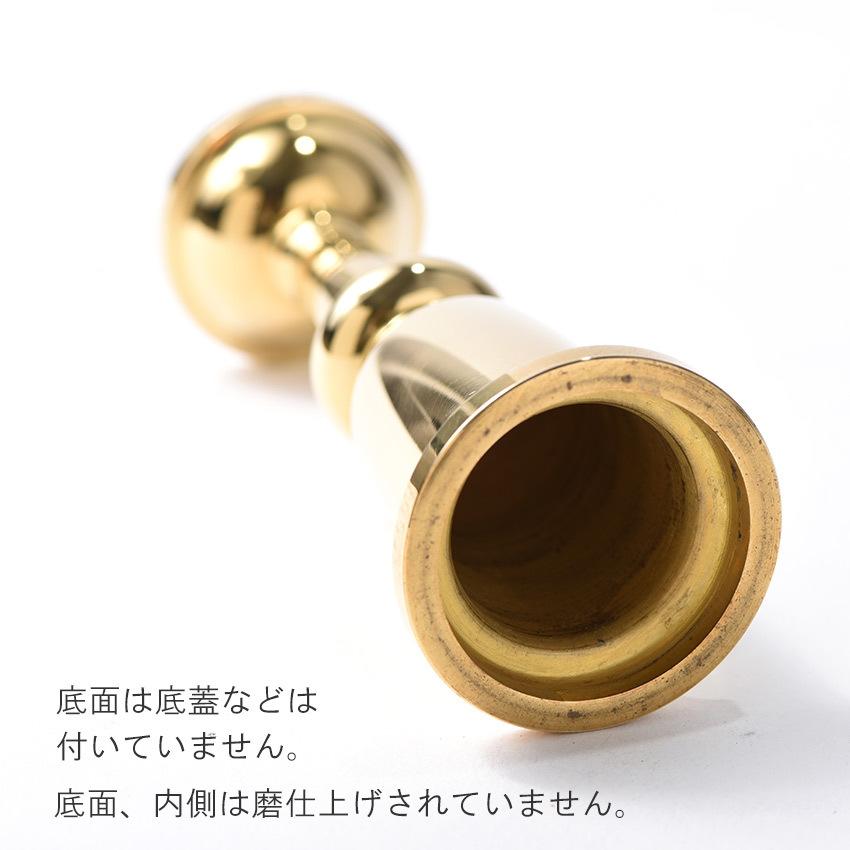 火立 ロウソク立 燭台 重目火立 磨き フッ素加工 3.5号 105ミリ