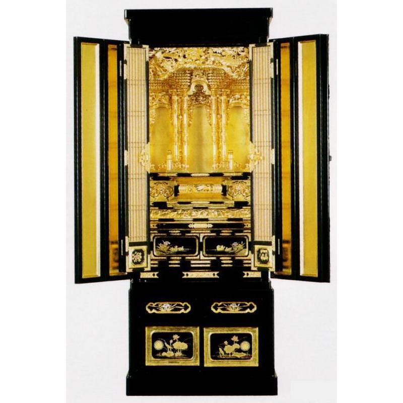 金仏壇： 京型高台腰付浄土18号 金箔仏壇（仏具別）/仏具用品_葬儀_お