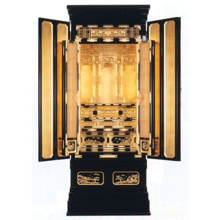 欄間　一対　七福神　建具 井桁枠の上品な面持ちある小型欄間 EZ2645 在庫2枚 – 古福庵