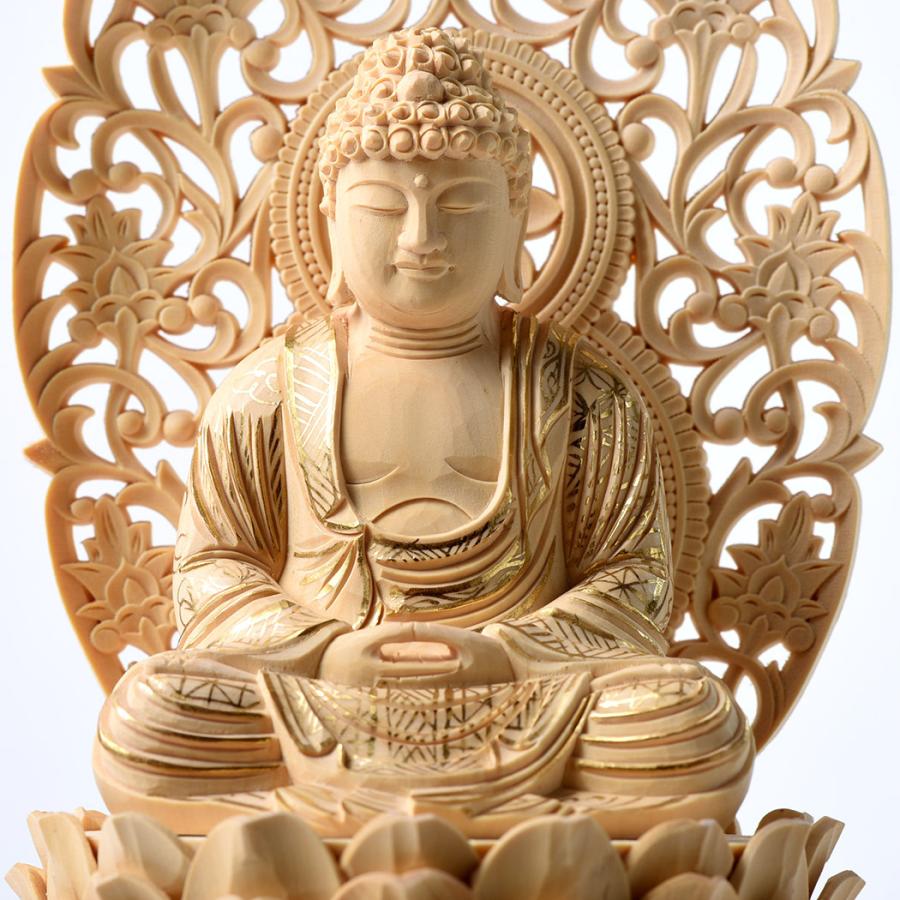 総金箔粉　座釈迦　仏像　2号　六角台　木製　新品未使用　肌粉 仏像 座釈迦 木製 肌粉 八角 2.5寸 | お仏壇のはせがわ公式通販