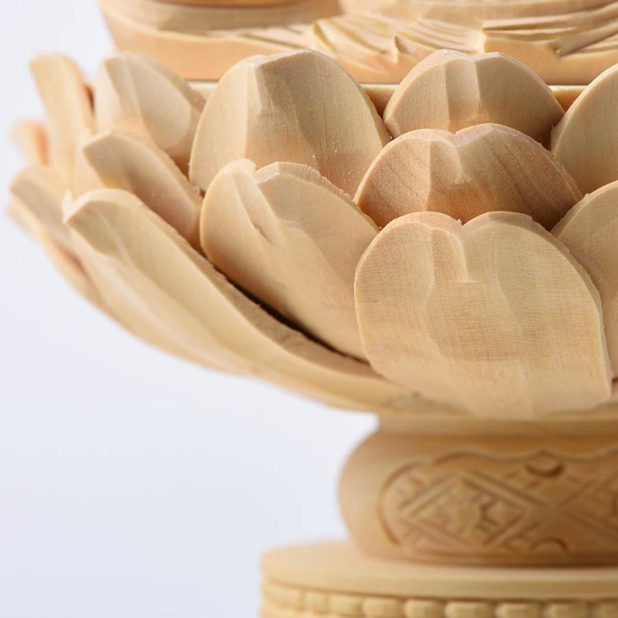 仏像 御本尊 総 柘植 つげ材 六角台座 2.0号 2寸 座像 金泥 [nsm