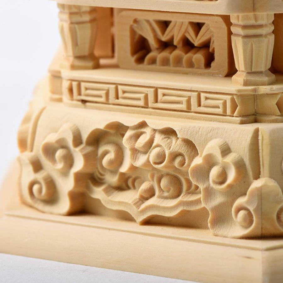 仏像 御本尊 総 柘植 つげ材 六角台座 2.0号 2寸 座像 金泥 [nsm](きん