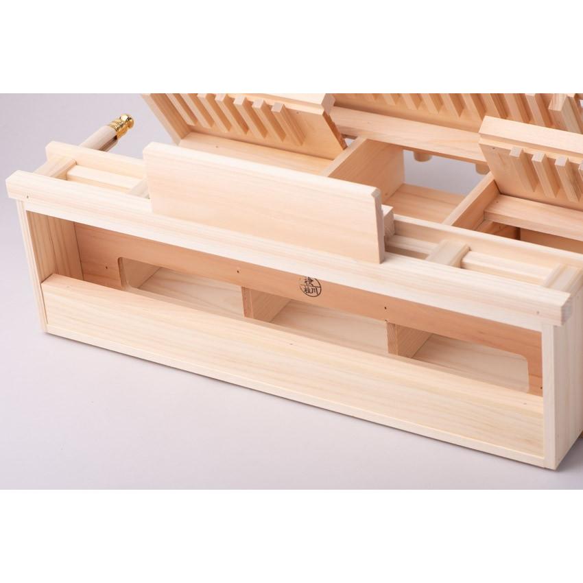 神棚低屋根違い三社 高さ36 (小)木曽桧製国産品/神棚_仏具用品_棚板_