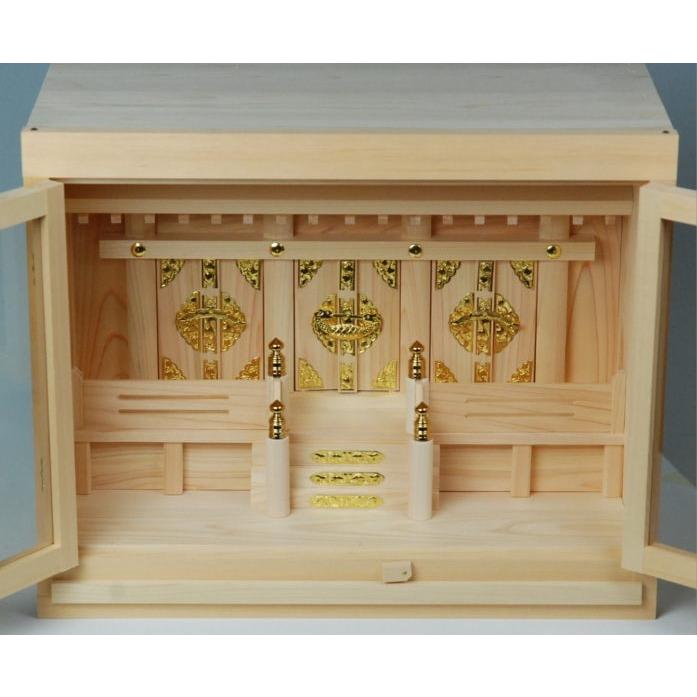 箱宮NO90タイプ16号神棚（箱型神棚）ひのき製国産品